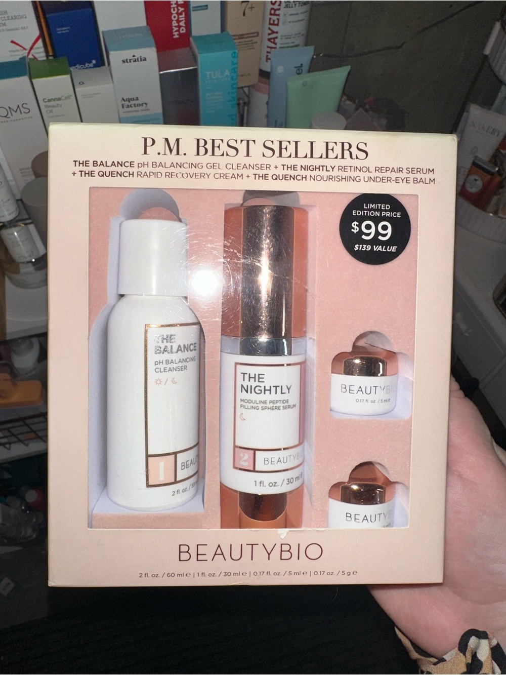 BeautyBio P.M. Best Sellers Skincare Set BNIB